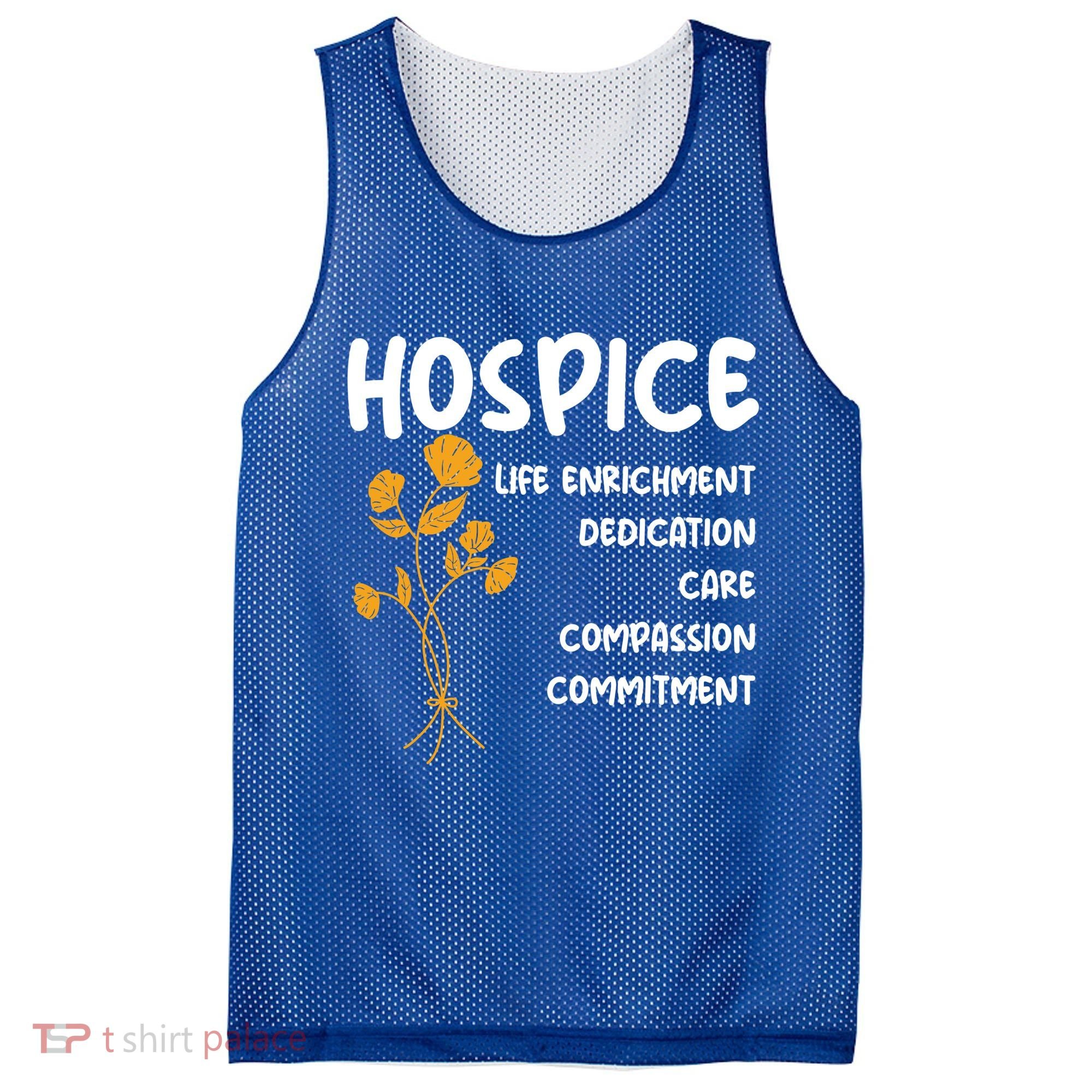 Hospice Nursing Patient Palliative Care Hospice Nurse Great Gift Mesh Reversible Basketball Jersey Tank