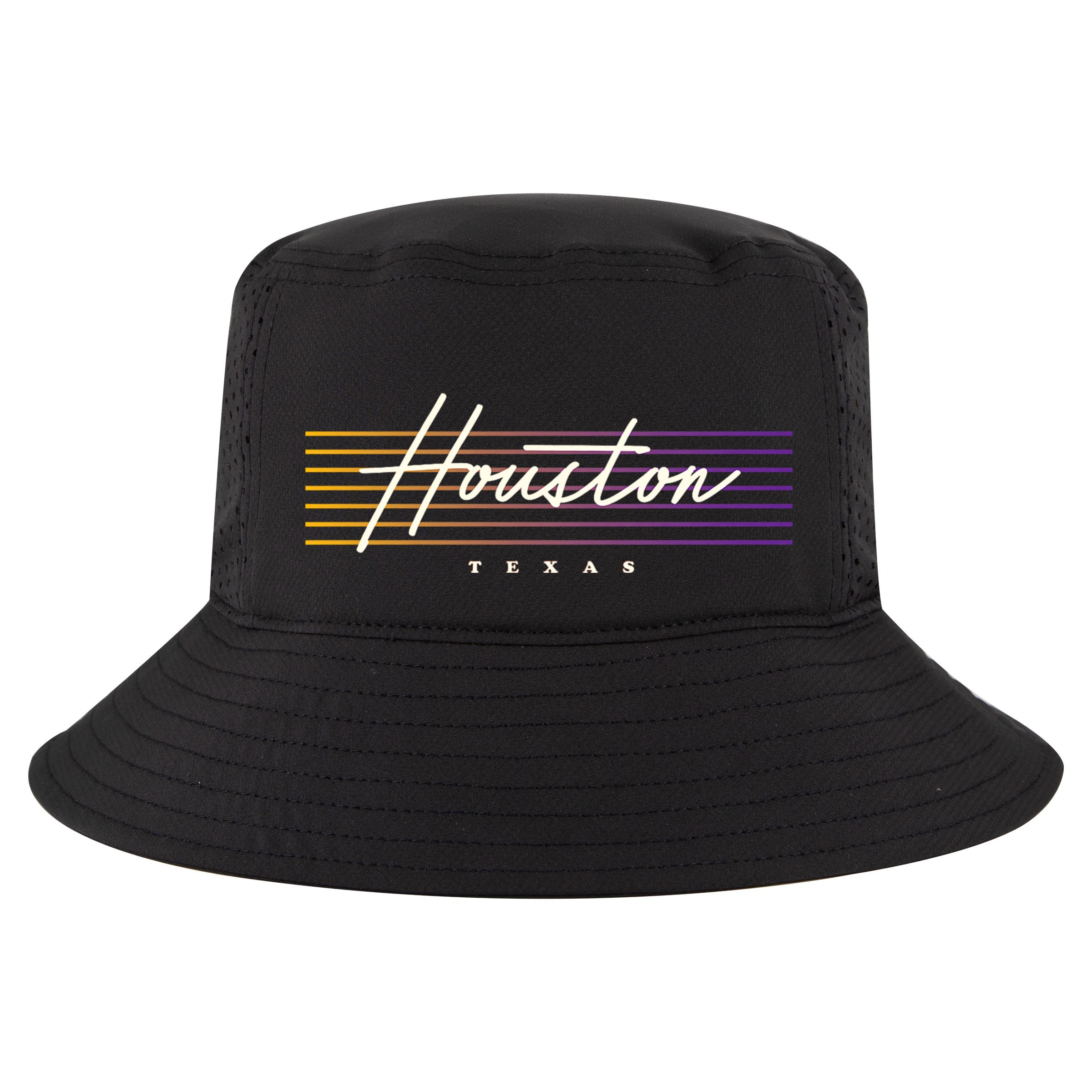 Houston Nostalgic Retro Style Texas Cool Comfort Performance Bucket Hat