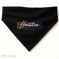 Houston Nostalgic Retro Style Texas USA-Made Doggie Bandana thumb 0