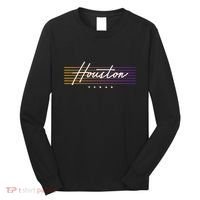 Houston Nostalgic Retro Style Texas Long Sleeve Shirt thumb 0