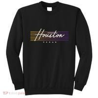 Houston Nostalgic Retro Style Texas Sweatshirt thumb 0
