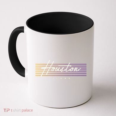 Houston Nostalgic Retro Style Texas Coffee Mug