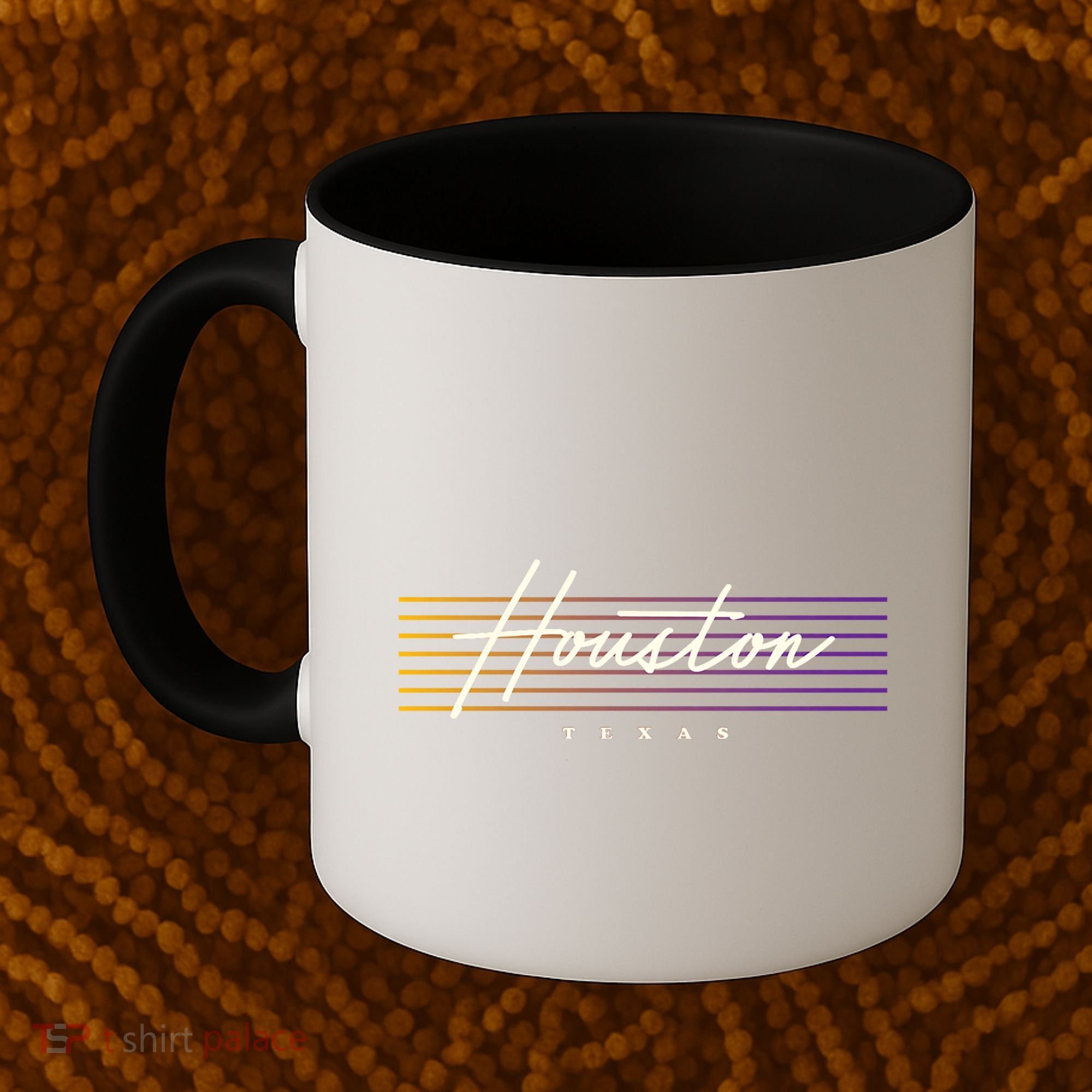 Houston Nostalgic Retro Style Texas Coffee Mug