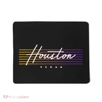 Houston Nostalgic Retro Style Texas Mousepad thumb 0