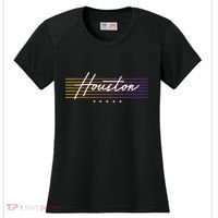 Houston Nostalgic Retro Style Texas Women's Cooling Performance Crew T-Shirt thumb 0