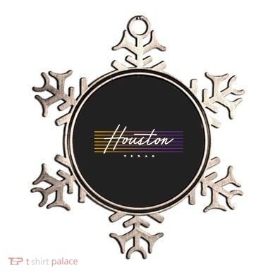 Houston Nostalgic Retro Style Texas Ornament