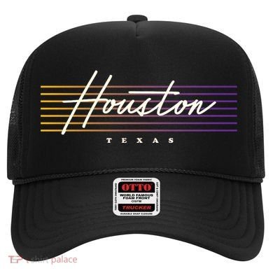 Houston Nostalgic Retro Style Texas Hat