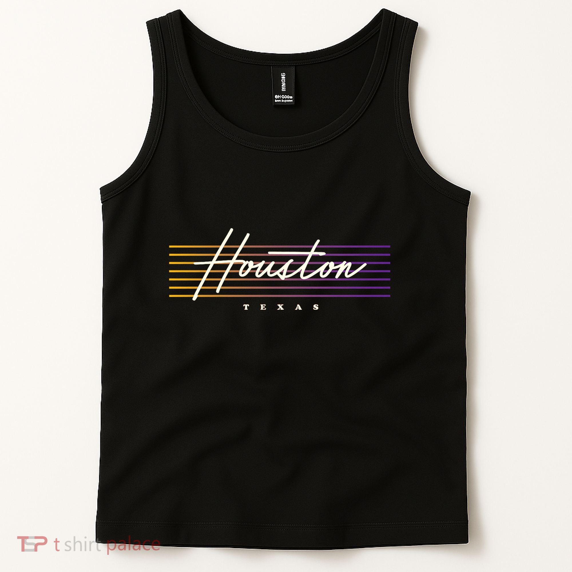 Houston Nostalgic Retro Style Texas Tank Top