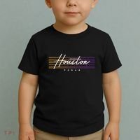 Houston Nostalgic Retro Style Texas Toddler T-Shirt thumb 2
