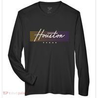 Houston Nostalgic Retro Style Texas Zone Performance Long-Sleeve T-Shirt thumb 0