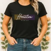 Houston Nostalgic Retro Style Texas Women's T-Shirt thumb 2