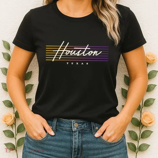 Houston Nostalgic Retro Style Texas Women's T-Shirt