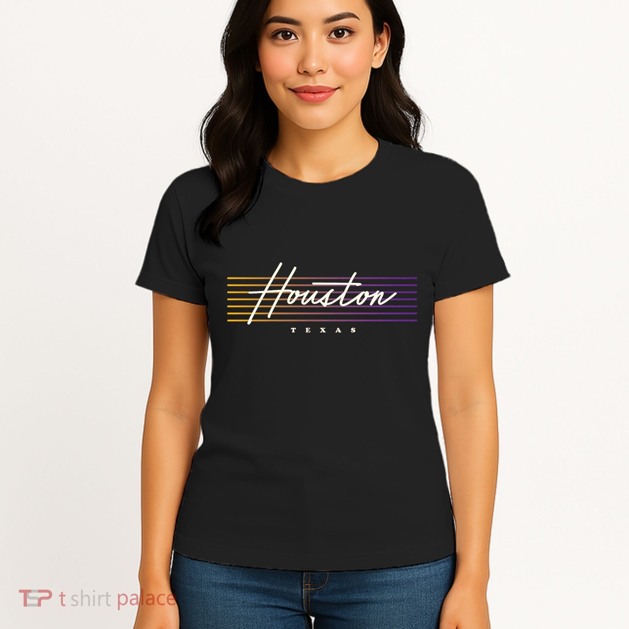 Houston Nostalgic Retro Style Texas Women's T-Shirt