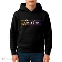 Houston Nostalgic Retro Style Texas Kids Hoodie thumb 4