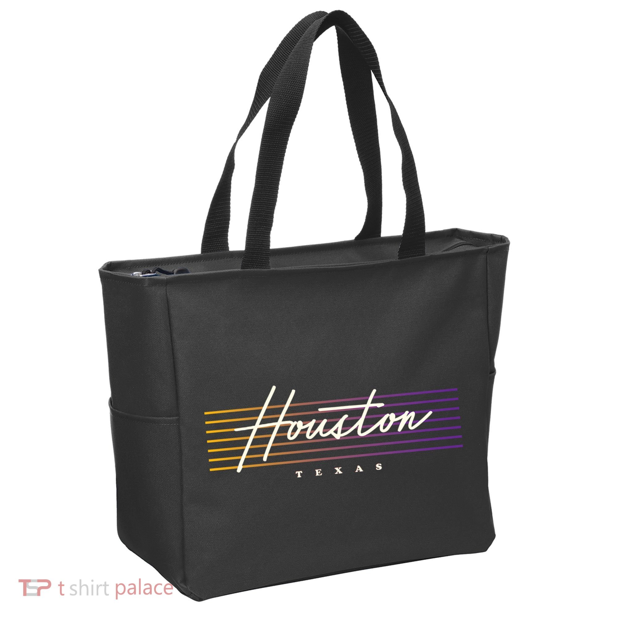 Houston Nostalgic Retro Style Texas Tote Bag