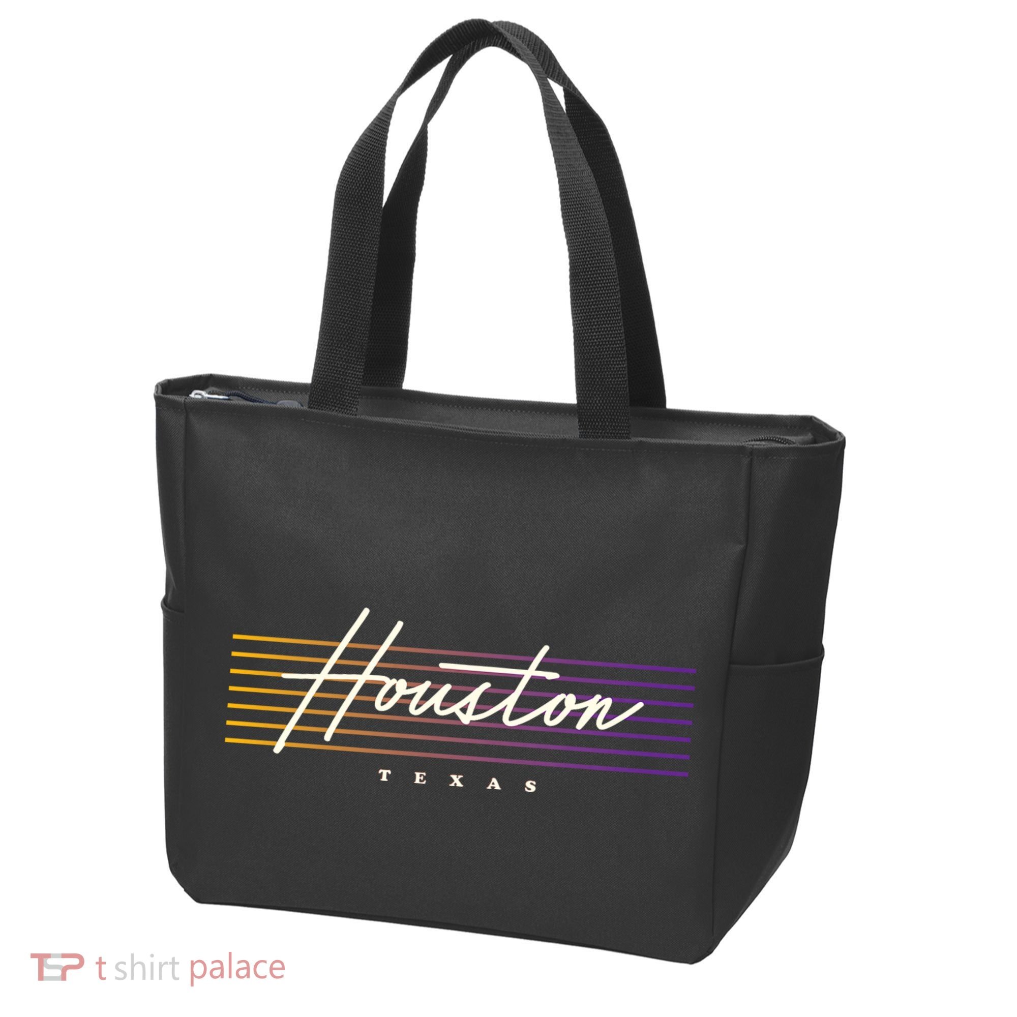 Houston Nostalgic Retro Style Texas Tote Bag