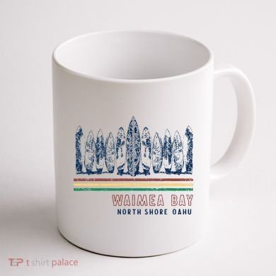 Hawaii North Shore Oahu Waimea Bay Coffee Mug back