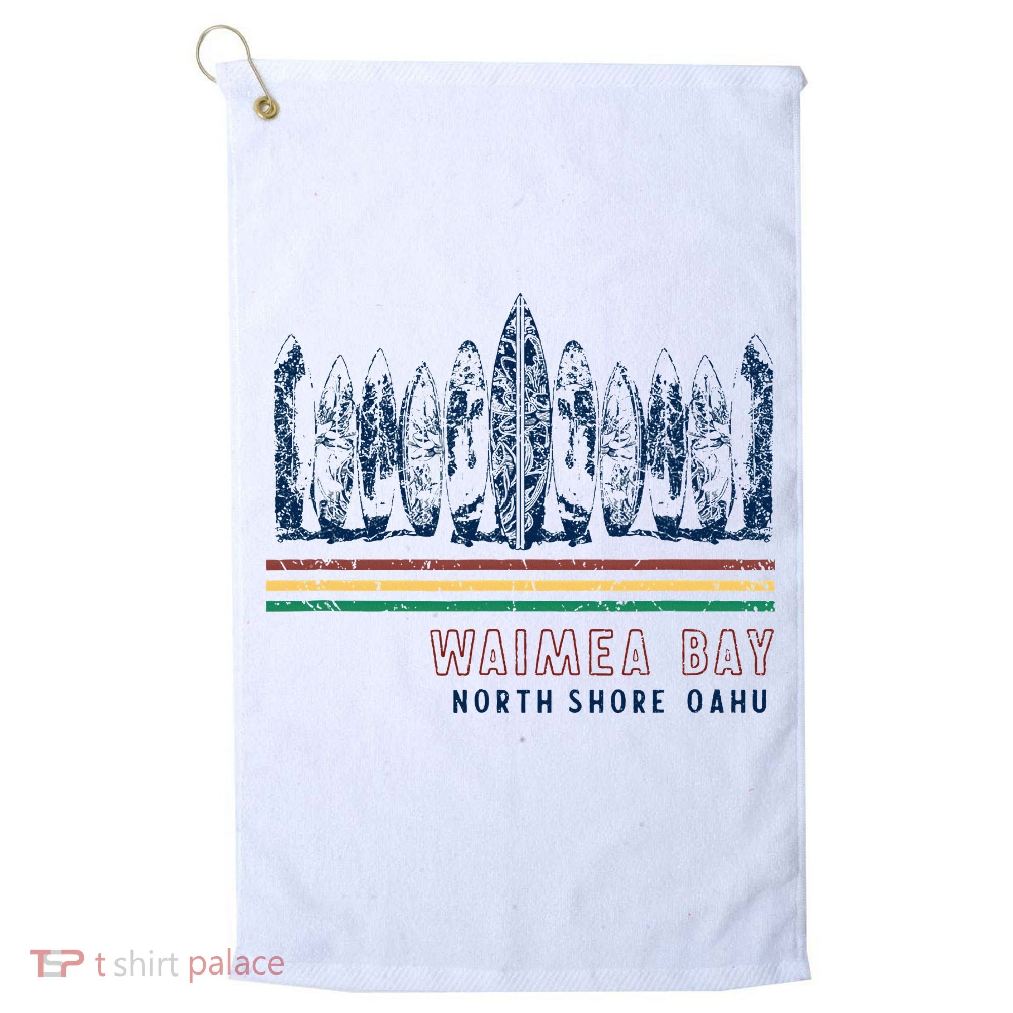 Hawaii North Shore Oahu Waimea Bay Golf Towel