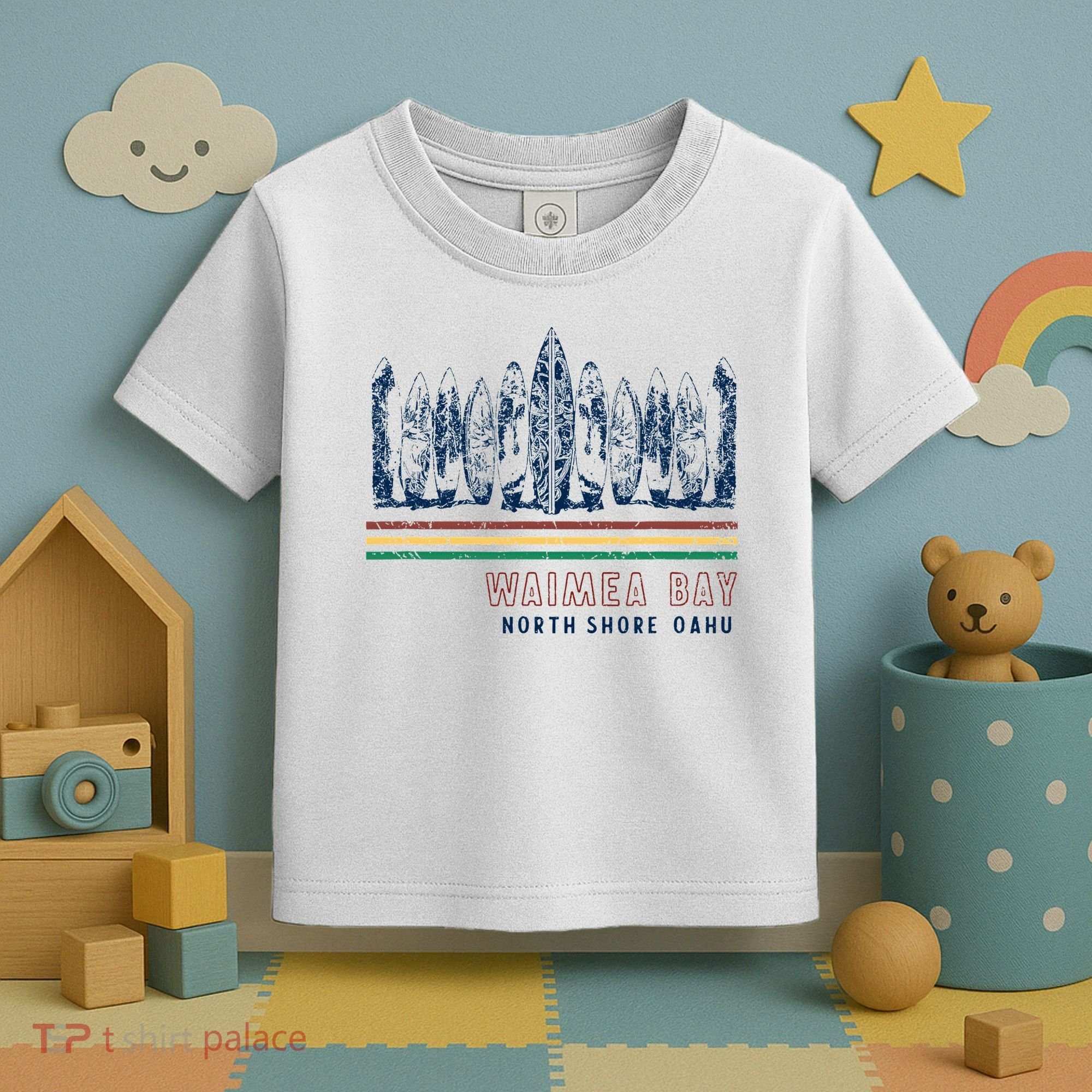 Hawaii North Shore Oahu Waimea Bay Toddler T-Shirt