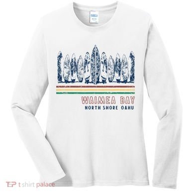 Hawaii North Shore Oahu Waimea Bay Women's Long Sleeve Shirt