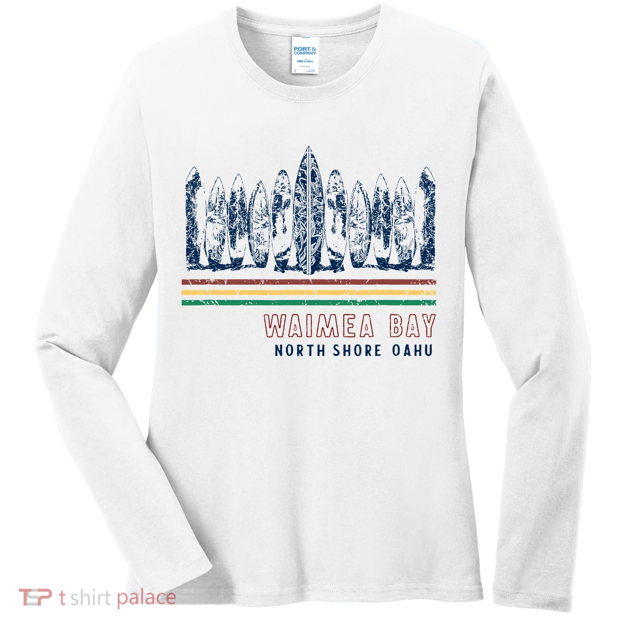 Hawaii North Shore Oahu Waimea Bay Women's Long Sleeve Shirt