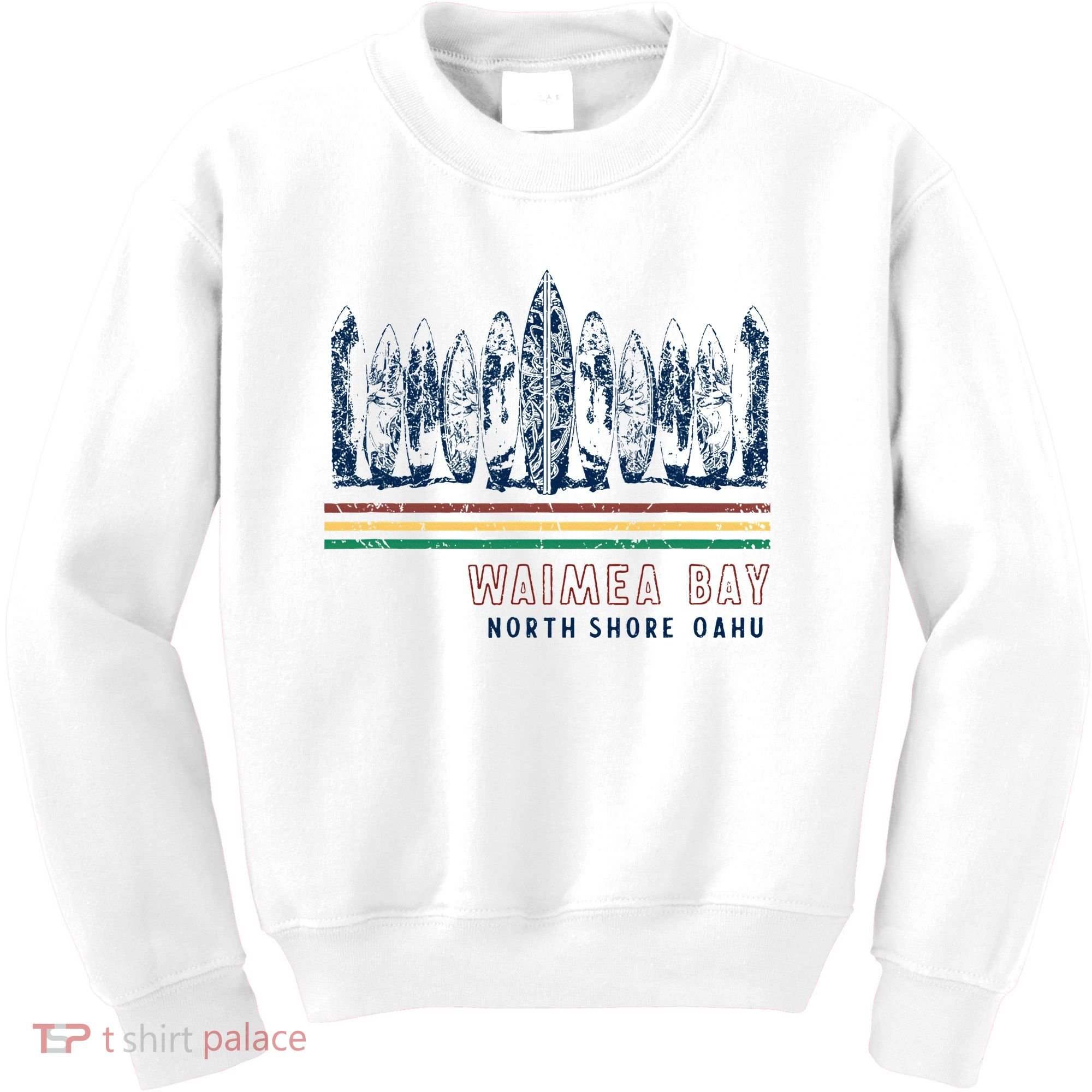 Hawaii North Shore Oahu Waimea Bay Kids Sweatshirt