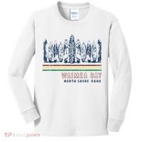 Hawaii North Shore Oahu Waimea Bay Kids Long Sleeve Shirt thumb 0