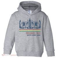 Hawaii North Shore Oahu Waimea Bay Retro Surfing Toddler Hoodie thumb 0