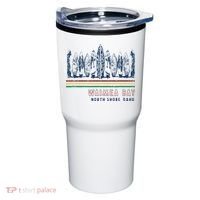 Hawaii North Shore Oahu Waimea Bay Retro Surfing Tumbler thumb 0