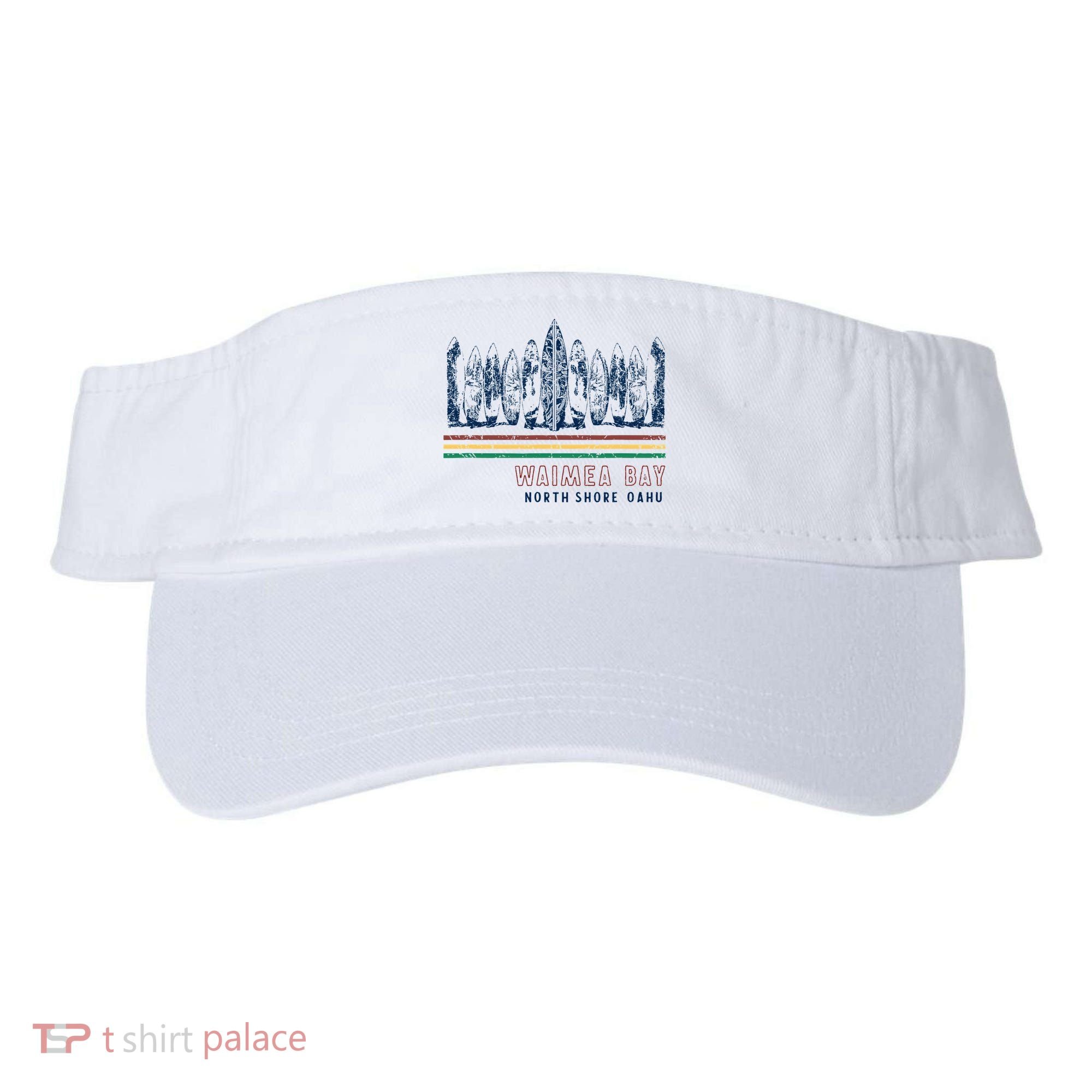 Hawaii North Shore Oahu Waimea Bay Retro Surfing Visor