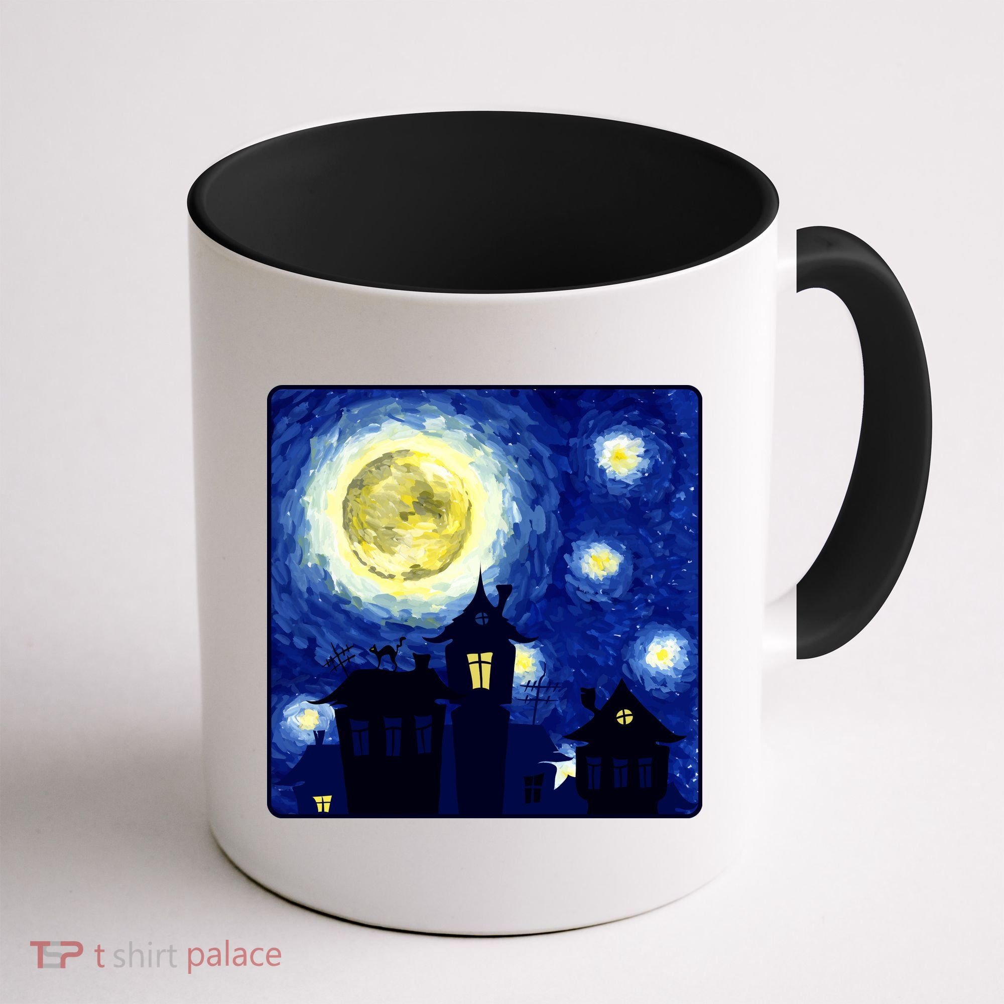 Halloween Nights, Starry Night Painting Coffee Mug