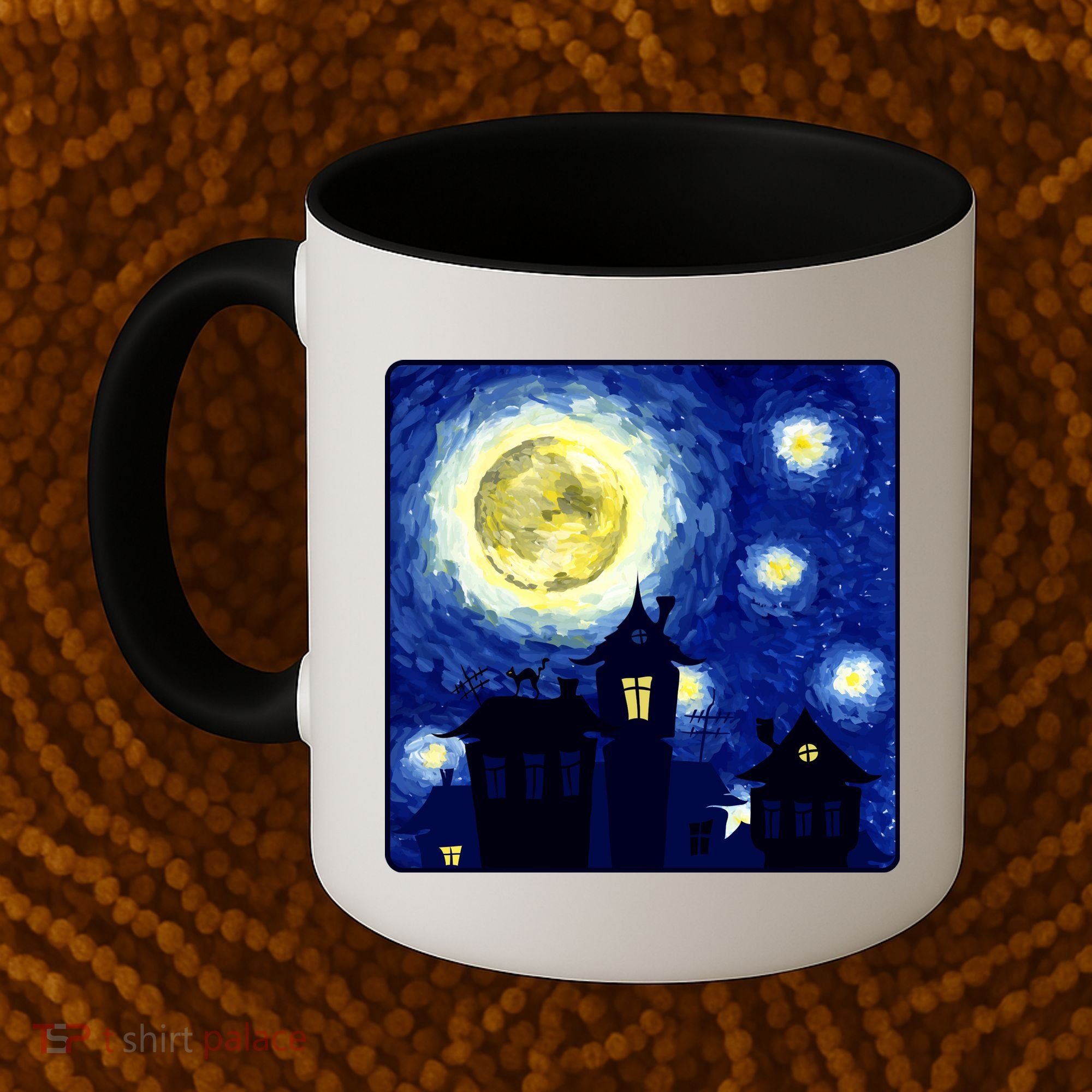 Halloween Nights, Starry Night Painting Coffee Mug