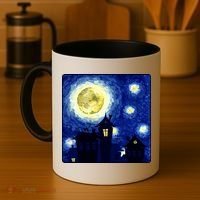 Halloween Nights, Starry Night Painting Coffee Mug thumb 4