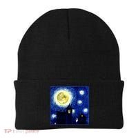Halloween Nights, Starry Night Painting Beanie thumb 0