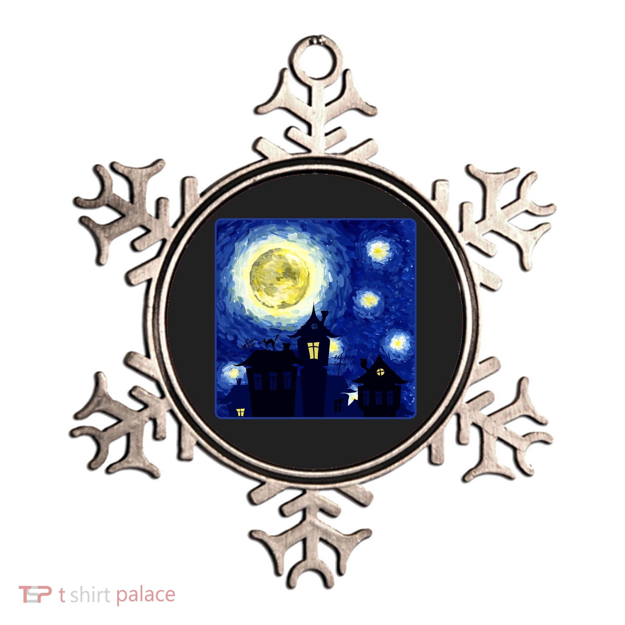 Halloween Nights, Starry Night Painting Ornament