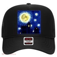 Halloween Nights, Starry Night Painting Hat thumb 0