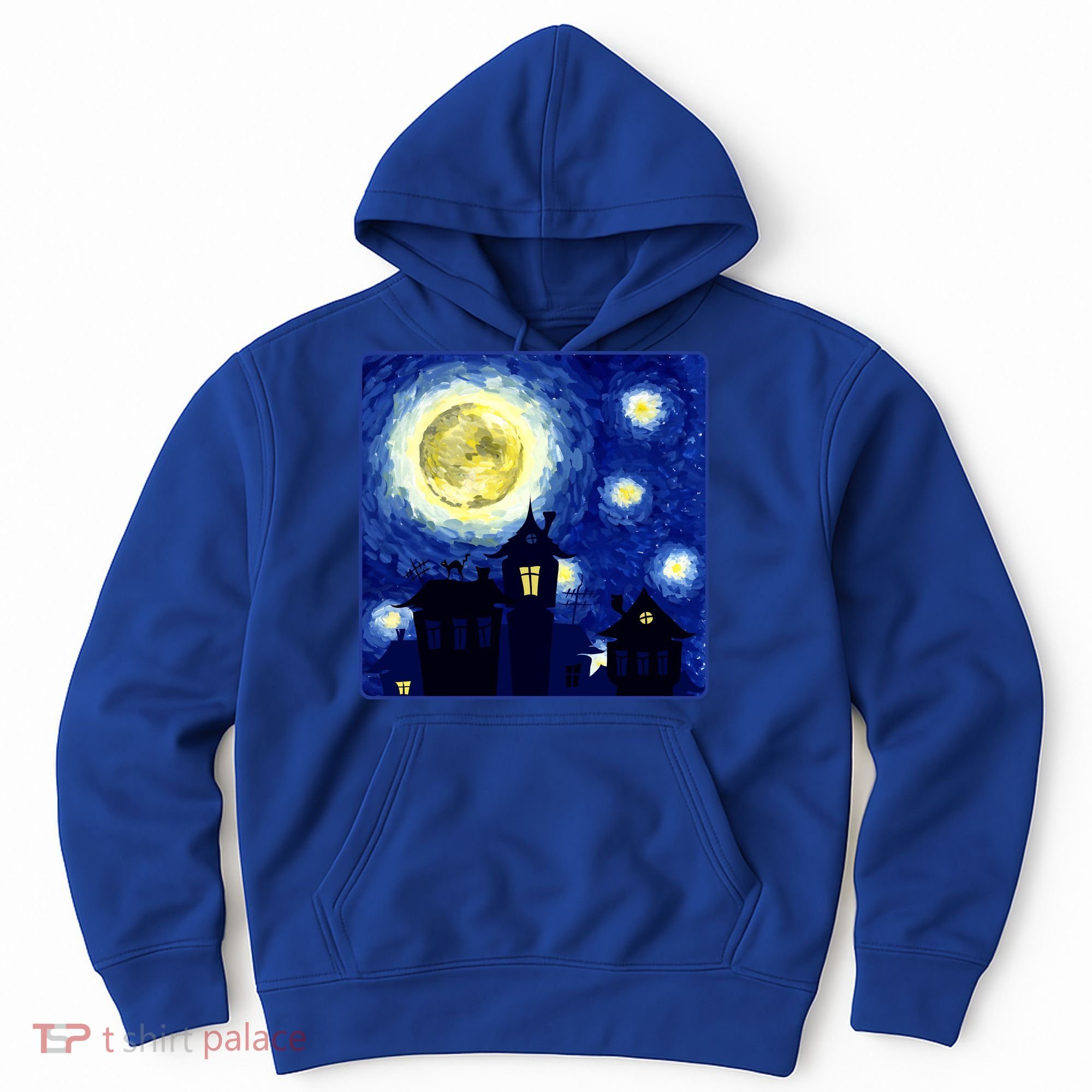 Halloween Nights, Starry Night Painting Hoodie