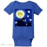 Halloween Nights, Starry Night Painting Baby Bodysuit thumb 0