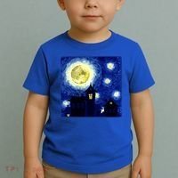 Halloween Nights, Starry Night Painting Toddler T-Shirt thumb 2