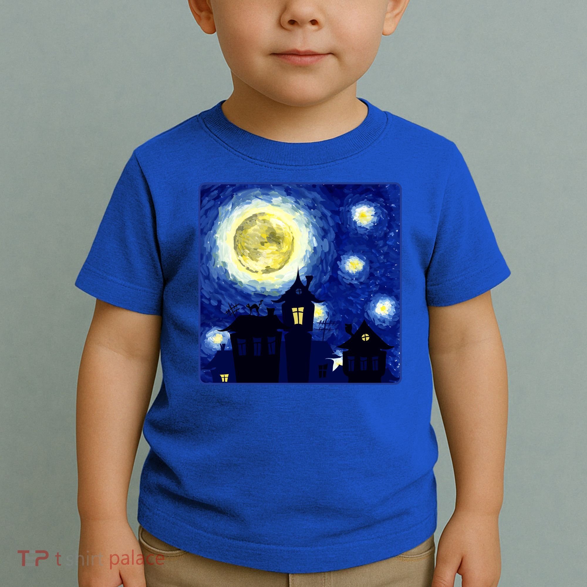 Halloween Nights, Starry Night Painting Toddler T-Shirt