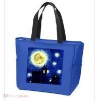 Halloween Nights, Starry Night Painting Tote Bag thumb 3