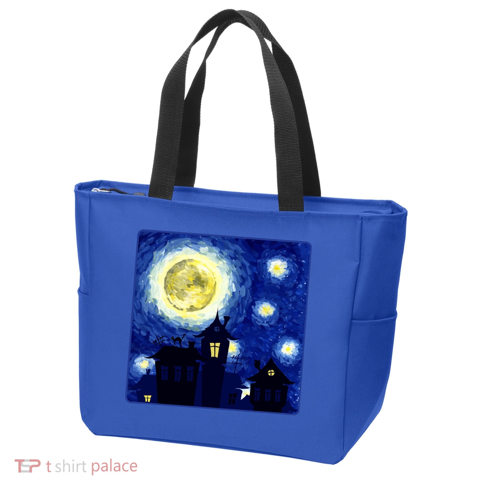 Halloween Nights, Starry Night Painting Tote Bag