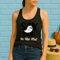 Halloween Nurse Say Boo To The Flu Women's Tank Top thumb 2