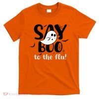 Halloween Nurse Say Boo To The Flu T-Shirt thumb 0