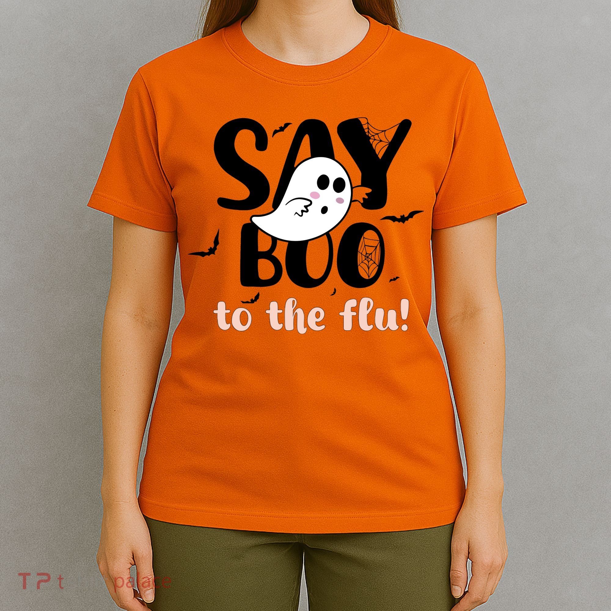 Halloween Nurse Say Boo To The Flu T-Shirt