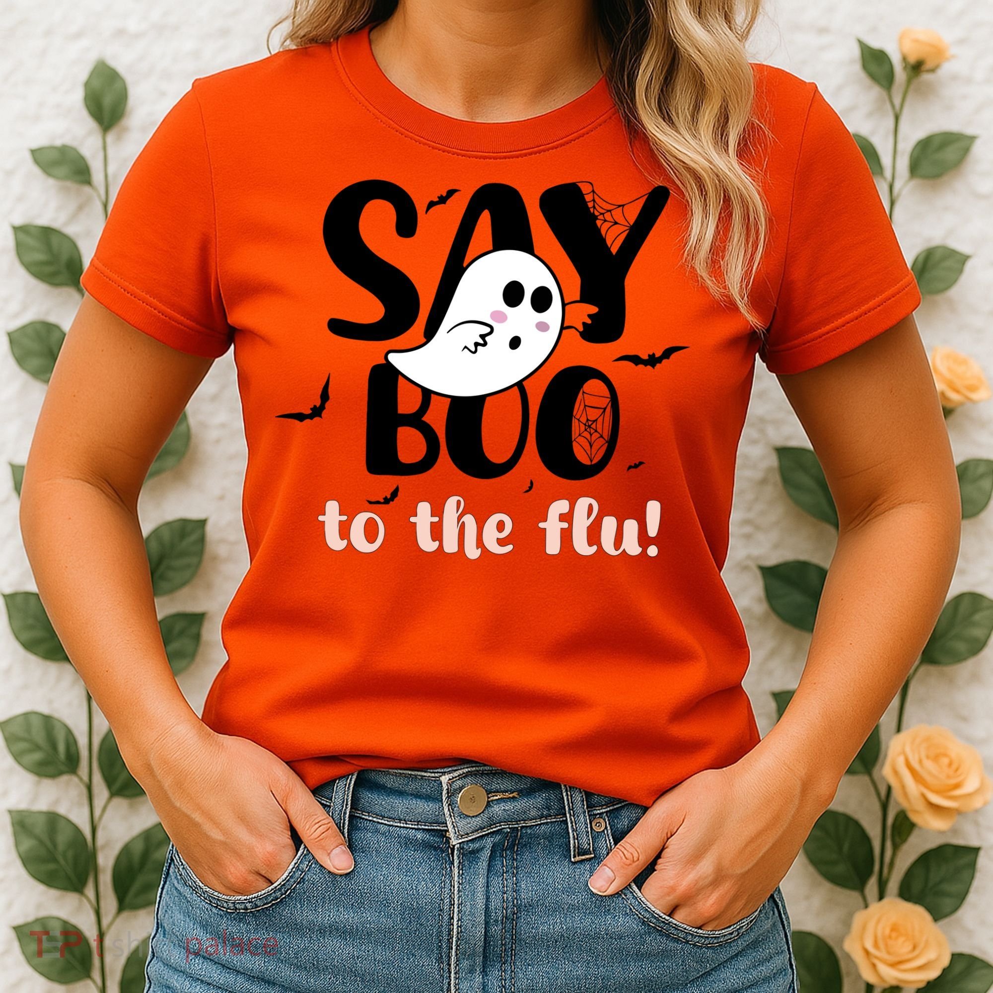 Halloween Nurse Say Boo To The Flu Women's T-Shirt