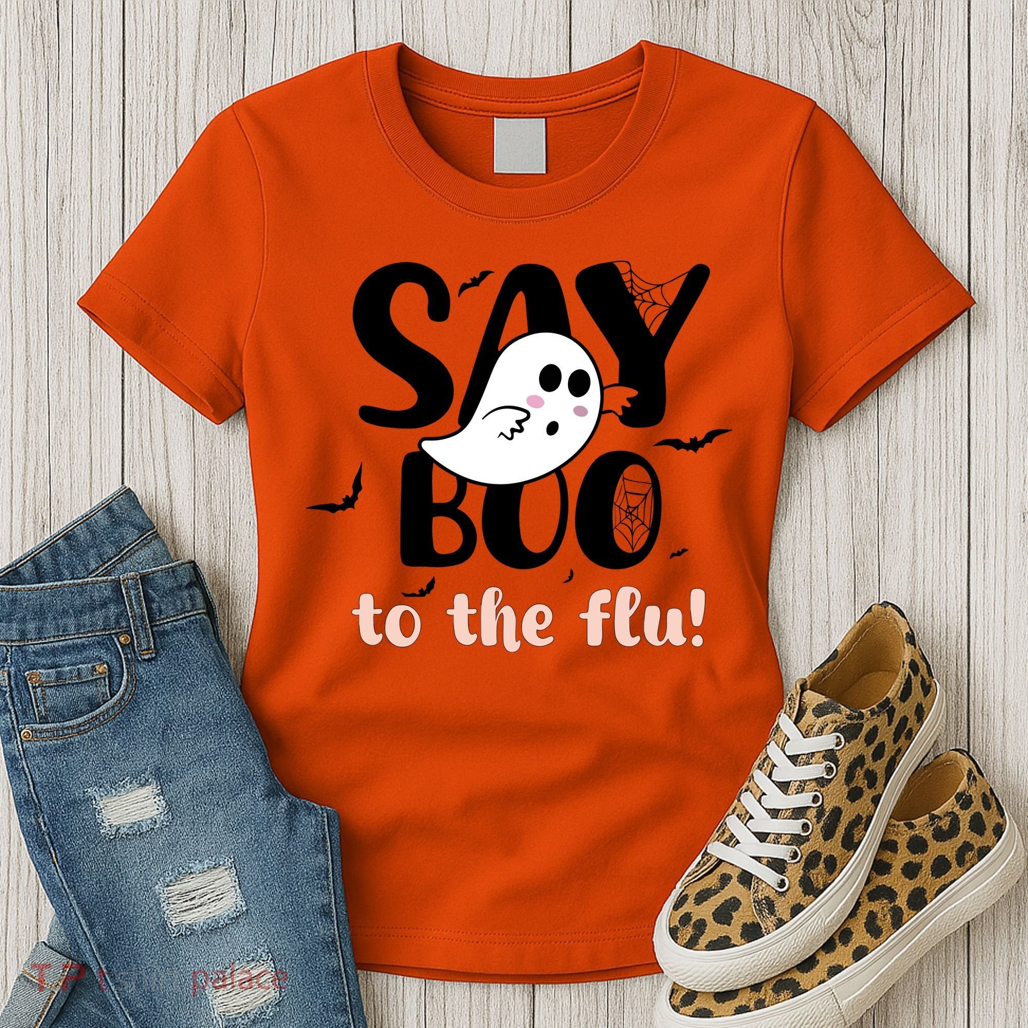 Halloween Nurse Say Boo To The Flu Women's T-Shirt