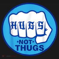 HUGS NOT THUGS Shirt Hugs Not Thugs Ornament thumb 1