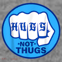 HUGS NOT THUGS Shirt Hugs Not Thugs Toddler Hoodie thumb 2