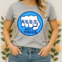 HUGS NOT THUGS Shirt Hugs Not Thugs Women's T-Shirt thumb 2